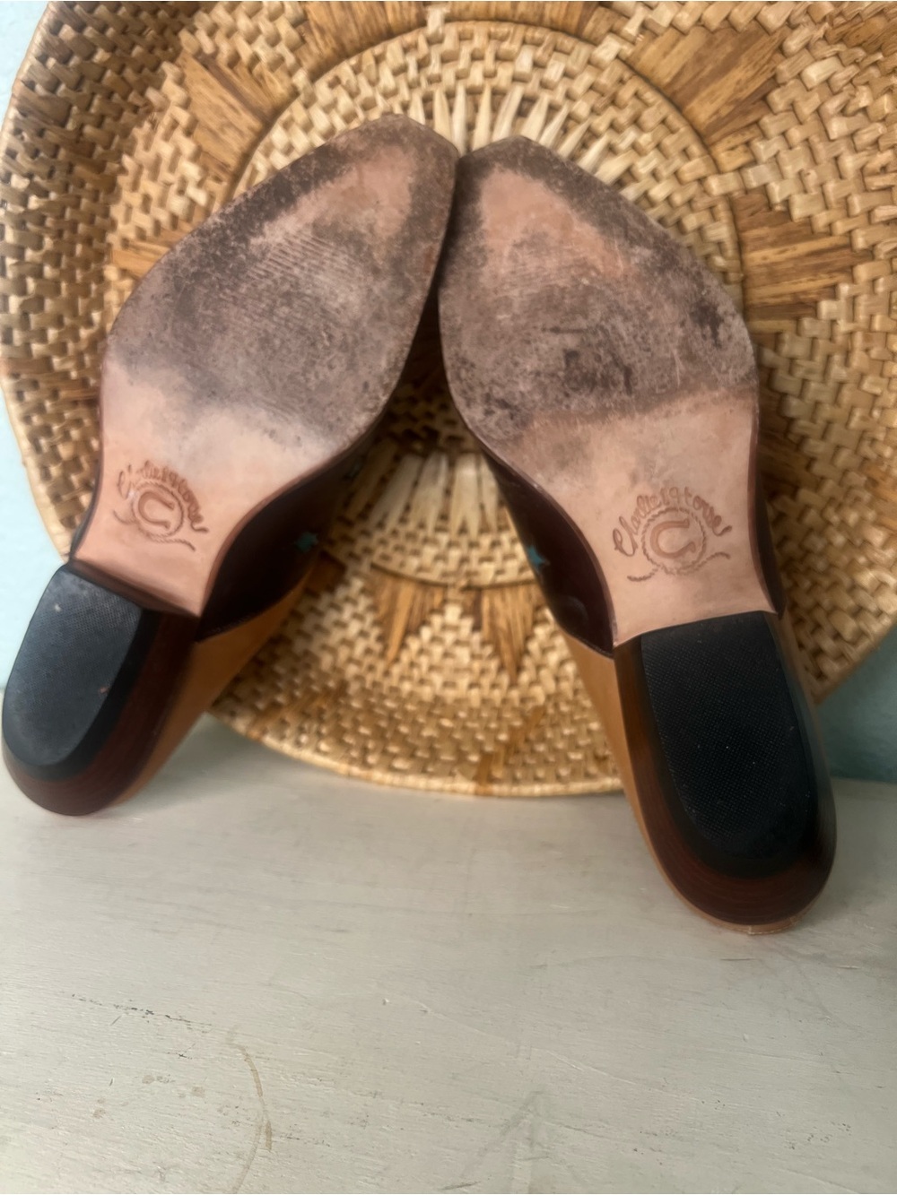 Charlie 1 Horse by Lucchese Western Mule Clogs Size 6.5 - Picture 4 of 5